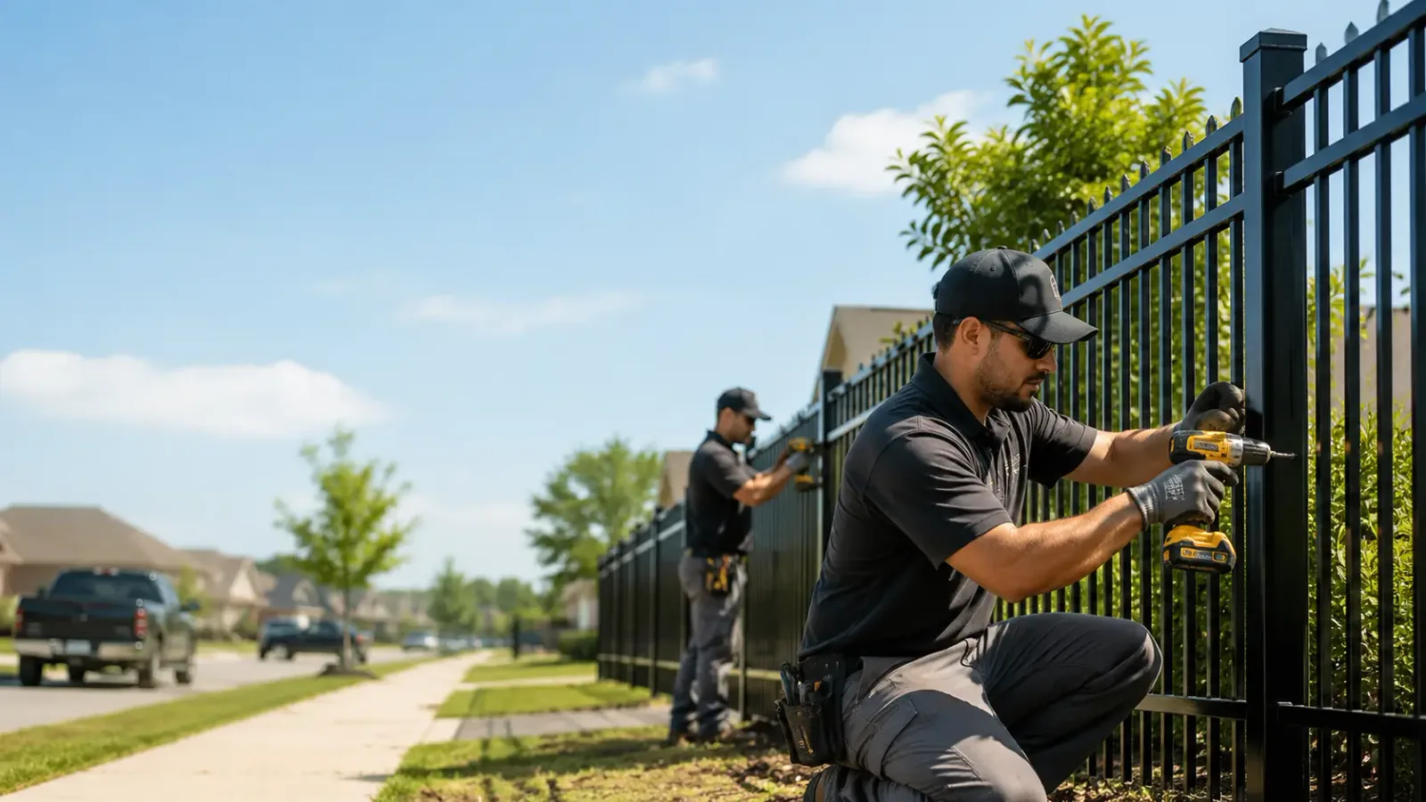 Metal Fence Installation in Washington, TX